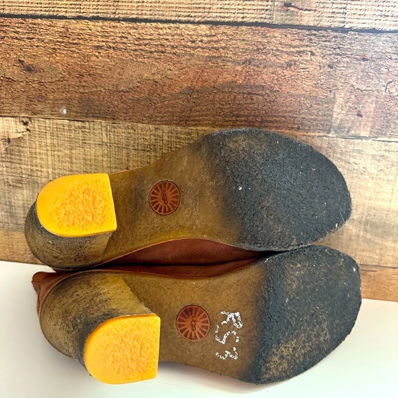 Ugg Australia Sofia Cinnamon Ankle Heeled Booties - Picture 6 of 6